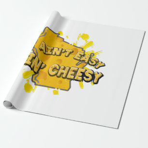 Papier Cadeau C'est pas facile d'être fromage