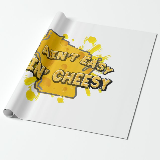 Papier Cadeau C'est pas facile d'être fromage (Déroulé)