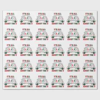 Papier Cadeau C'est tout pour le U | Football Orange et Vert G