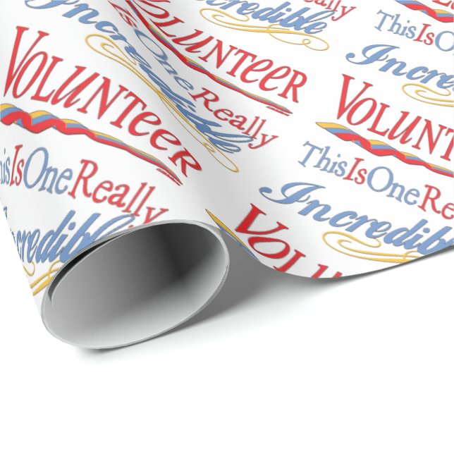 Papier Cadeau C'Est Un Cadeau Volontaire Vraiment Incroyable (Coin rond)