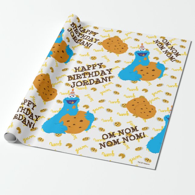 Papier Cadeau C'est un motif de fête à cookies (Déroulé)