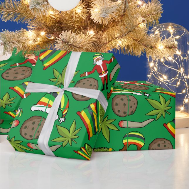Papier Cadeau C'est un Noël jamaïcain (Vacances)