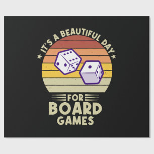 Papier Cadeau C'est une belle journée pour les jeux de société d