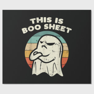 Papier Cadeau C'est une feuille de fantôme Boo