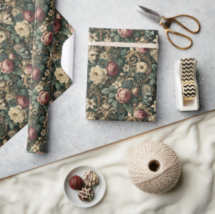 Papier Cadeau Chagrin dans n'importe quelle langue – Floral goth