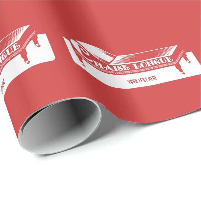 Papier Cadeau Chaise Longue (Coin rond)