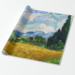 Papier Cadeau Champ de blé avec Cyprès par Vincent Van Gogh<br><div class="desc">Champ de blé avec Cyprès par Vincent Van Gogh</div>