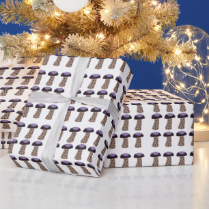 Papier Cadeau Champignon Champignon Violet