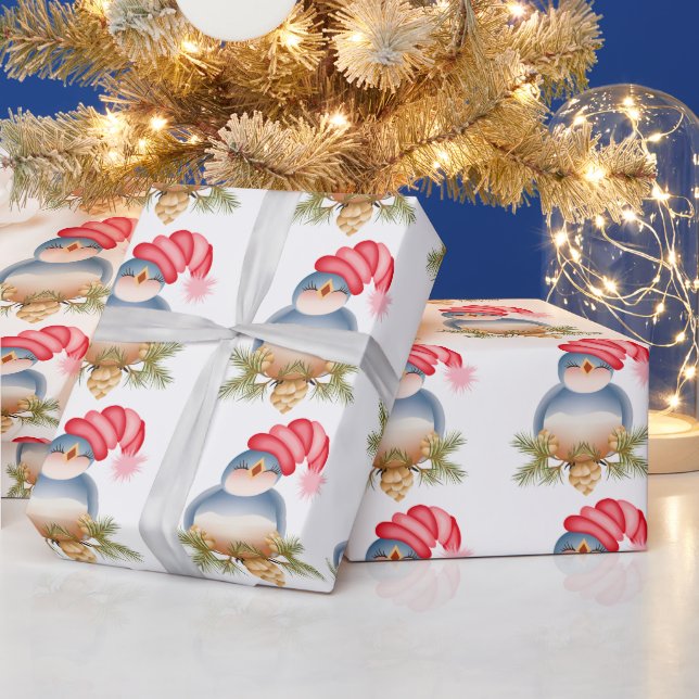 Papier Cadeau Chanter Blue Bird (Vacances)