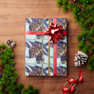 Papier Cadeau Chanter Noël dans la neige