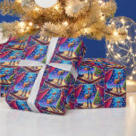 Papier Cadeau Chanteur de pays Western Cowboy Noël<br><div class="desc">Western Cowboy Country Singer Christmas Wrapper Paper Art by Dancing Cowgirl Design</div>