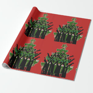 Papier Cadeau Chantez à des chanteurs de Carol de musique de