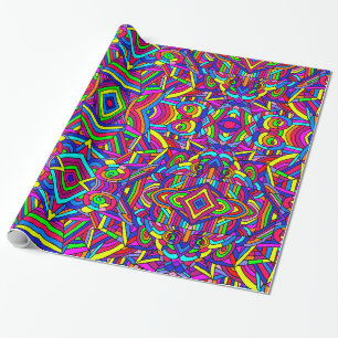Papier Cadeau Chaos coloré 2