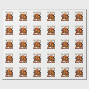 Papier Cadeau Chapeau de sorcière d'Halloween homme effrayant Lu