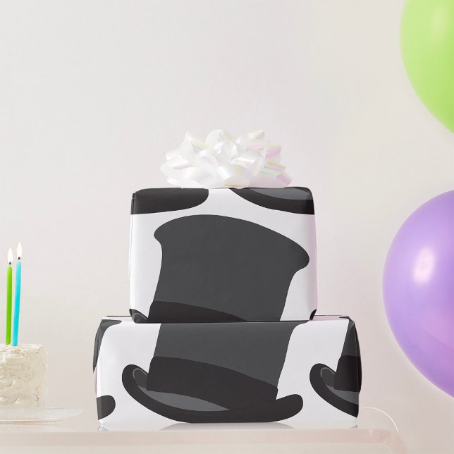Papier Cadeau Chapeau noir (Créateur téléchargé)