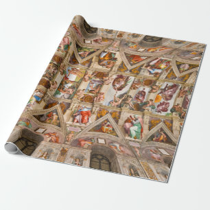 Papier Cadeau Chapelle Sixtine Plafond par Michel-Ange