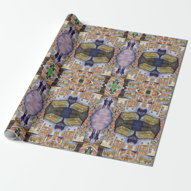 Papier Cadeau Charge de travail artistique extraordinaire (Déroulé)