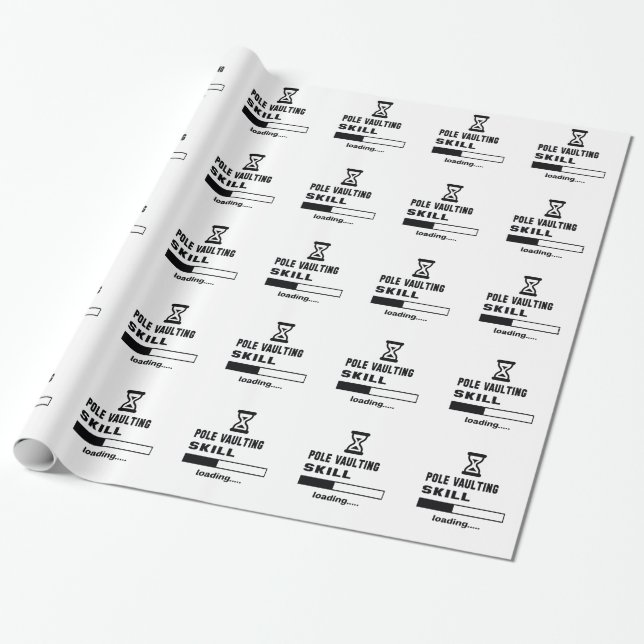 Papier Cadeau Chargement de compétence de saut à la perche (Déroulé)