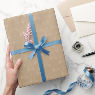 Papier Cadeau Chariots de golf et clubs tonals sur Tan
