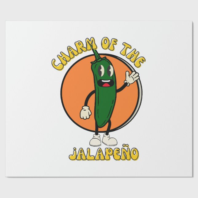 Papier Cadeau Charme du Jalapeño (Plat)