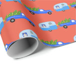 Papier Cadeau Charming Christmas Camper Vintage Trailer RV Xmas<br><div class="desc">J'espère que vous aimez ce design de vacances. Ajoutez votre propre texte à l'avant ou à l'arrière. Consultez mon magasin pour trouver des articles plus assortis comme des autocollants, des tasses, des cartes, du papier de mouchoir et d'autres motifs de vacances. Juste une remarque : vérifiez que le motif d'impression...</div>