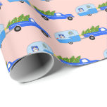 Papier Cadeau Charming Christmas Camper Vintage Trailer RV Xmas<br><div class="desc">J'espère que vous aimez ce design de vacances. Ajoutez votre propre texte à l'avant ou à l'arrière. Consultez ma boutique pour trouver d'autres articles correspondants comme des autocollants, des tasses, des cartes, des chemises, du papier de mouchoir et d'autres motifs de vacances. Juste une remarque : vérifiez que le motif...</div>