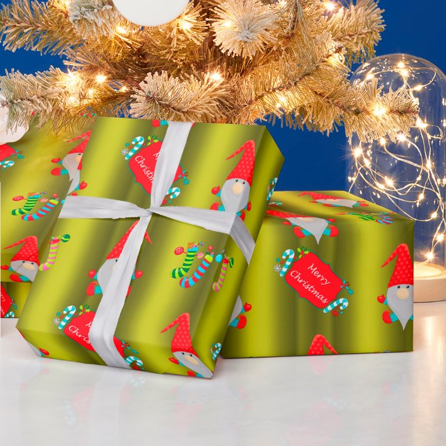 Papier Cadeau Chartreuse Chartreuse Noël vert (Créateur téléchargé)