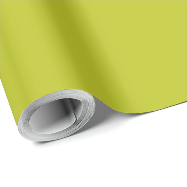 Papier Cadeau Chartreuse élégant  (Coin rond)