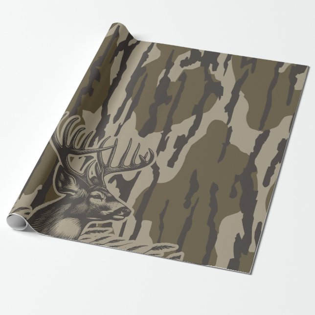 Papier Cadeau Chasse aux cerfs de Virginie Camo Camo Chasse aux  (Déroulé)
