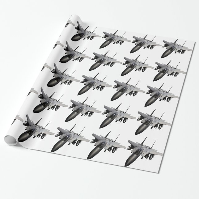 Papier Cadeau Chasseur à réaction de F-15 Eagle (Déroulé)