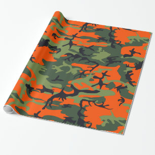 Papier Cadeau Chasseur de camouflage