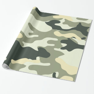 Papier Cadeau Chasseurs Camo ou motif de camouflage