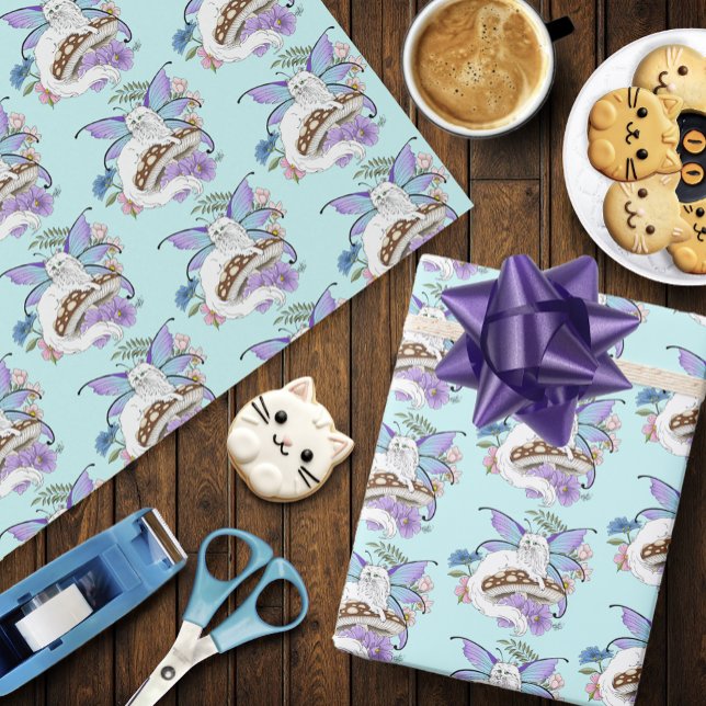 Papier Cadeau Chat de fée (Créateur téléchargé)