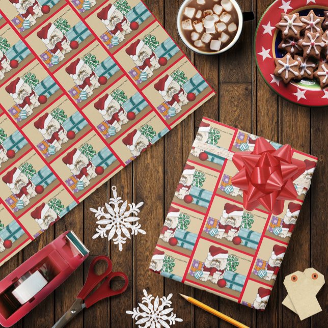 Papier Cadeau Chat de Noël Perse (Créateur téléchargé)