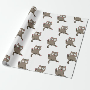 Papier Cadeau Chat drôle