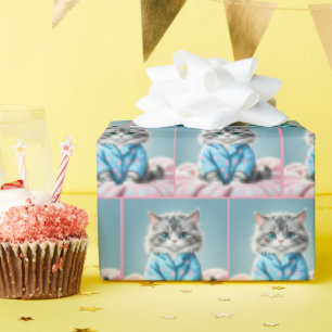 Papier Cadeau Chat En Pajamas