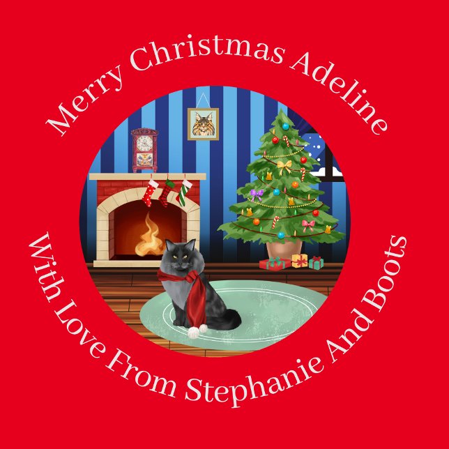 Papier Cadeau Chat Maine Coon Kitty Personnalisé (Créateur téléchargé)