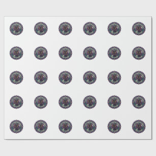 Papier Cadeau Chat mignon de film d'horreur T-shirt de chat mign