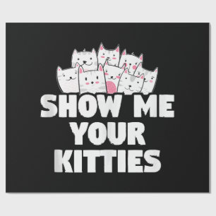 Papier Cadeau Chat Montre-moi tes chatons