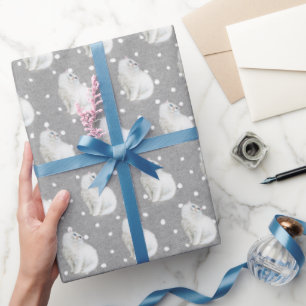 Papier Cadeau Chat persan à points