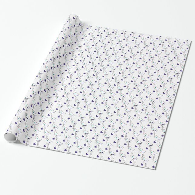 Papier Cadeau chat solitaire (Déroulé)