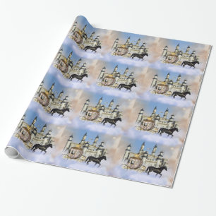 Papier Cadeau Château Nuage Conte de Fées