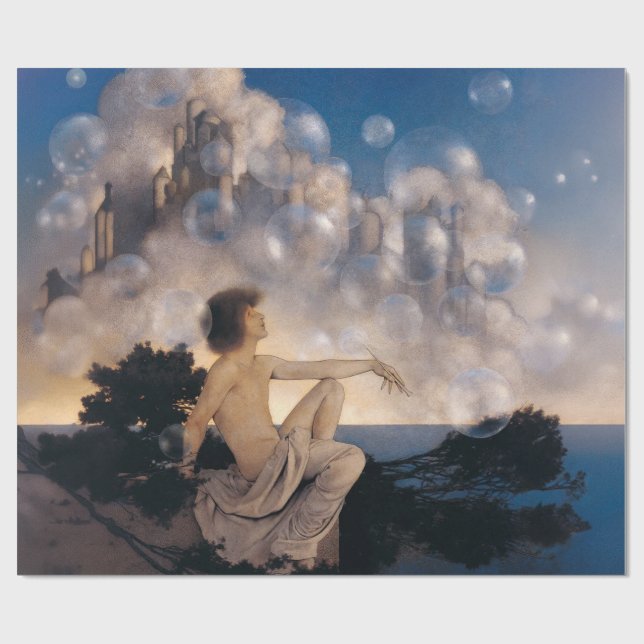 Papier Cadeau Châteaux en Espagne de Maxfield Parrish 1904 Fanta (Plat)