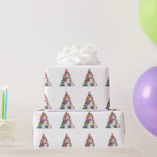Papier Cadeau Chatons de l'Arbre de Noël Noël