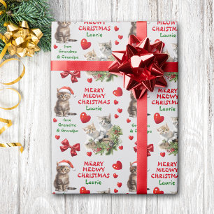 Papier Cadeau Chatons Joyeux Noël Enfant