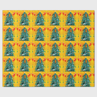 Papier Cadeau Chats de Noël drôles Créationarts