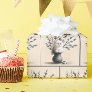 Papier Cadeau Chats en Catkins