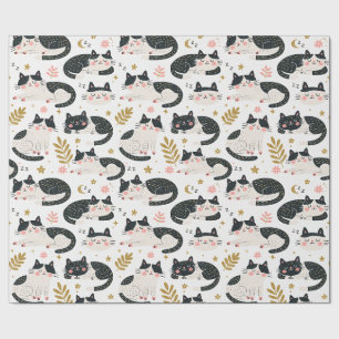 Papier Cadeau Chats endormis