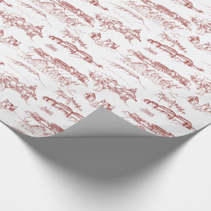 Papier Cadeau Chattanooga Toile rouge