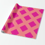 Papier Cadeau Chaud rose orange Motifs Boho coloré<br><div class="desc">Conçu avec des couleurs personnalisées rose orangé,  c'est parfait pour les mariages,  douches nuptiales,  baby shower,  bachelorette et plus !</div>